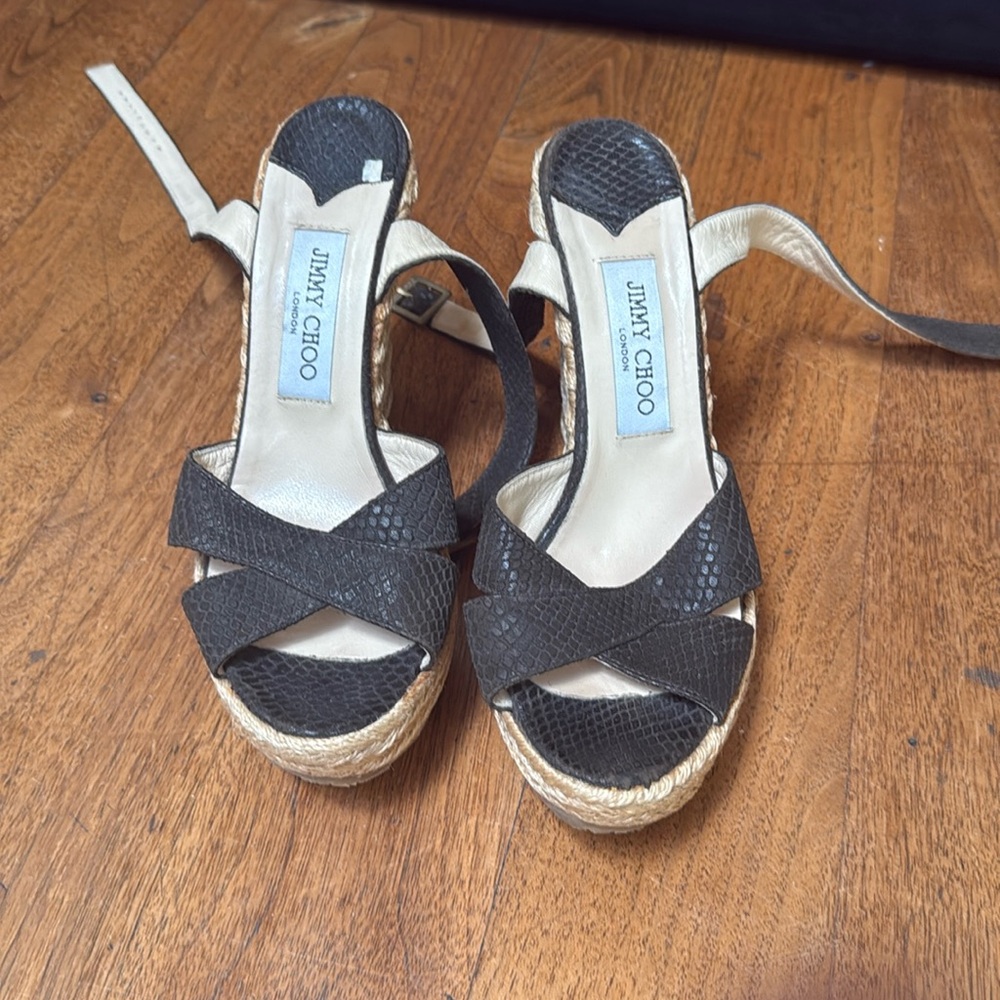 Jimmy choo platform Espadrille.